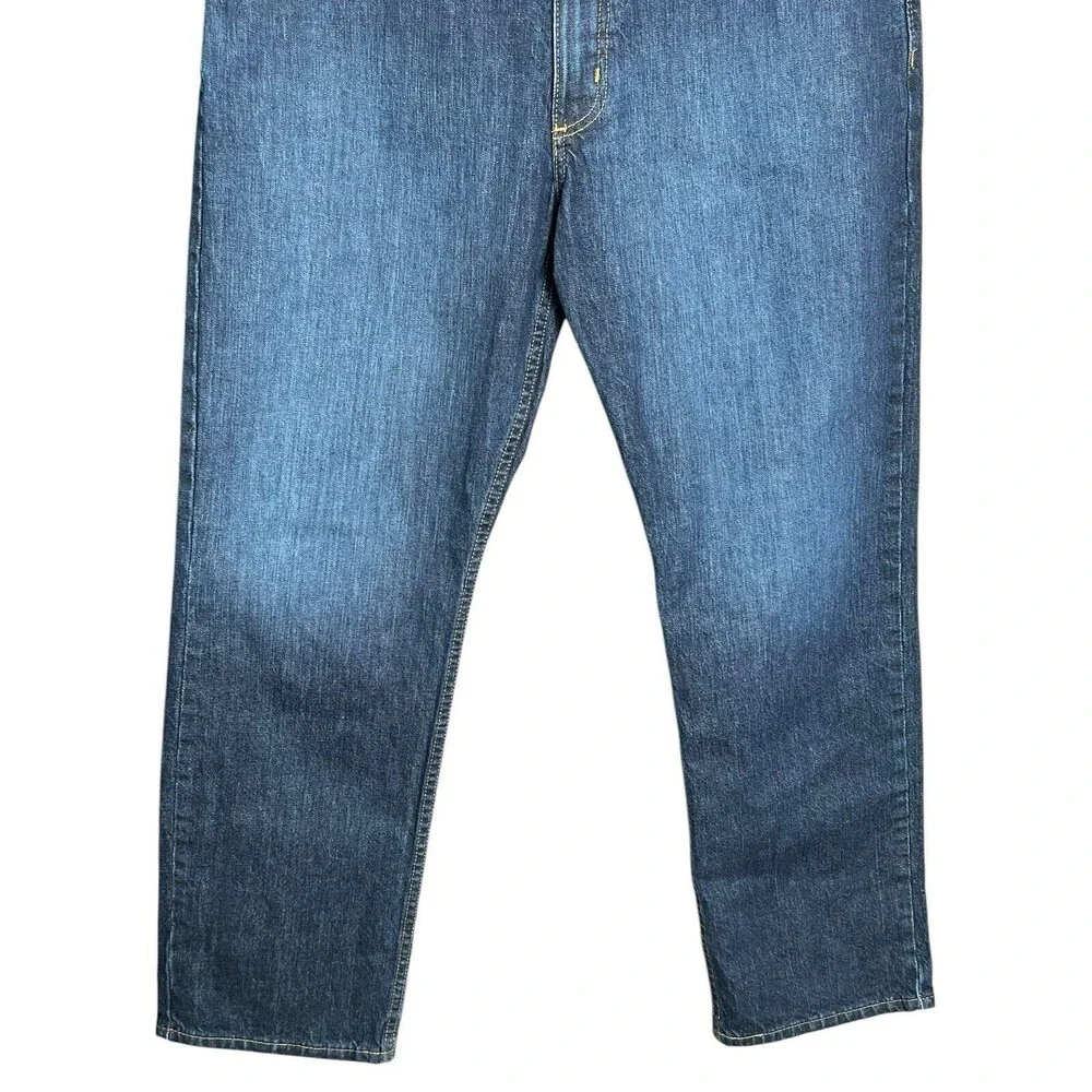 Carhartt Jeans Men NWT 35X30 BD5119-M Blue Relaxed Fit Straight Leg‎ Denim Pants